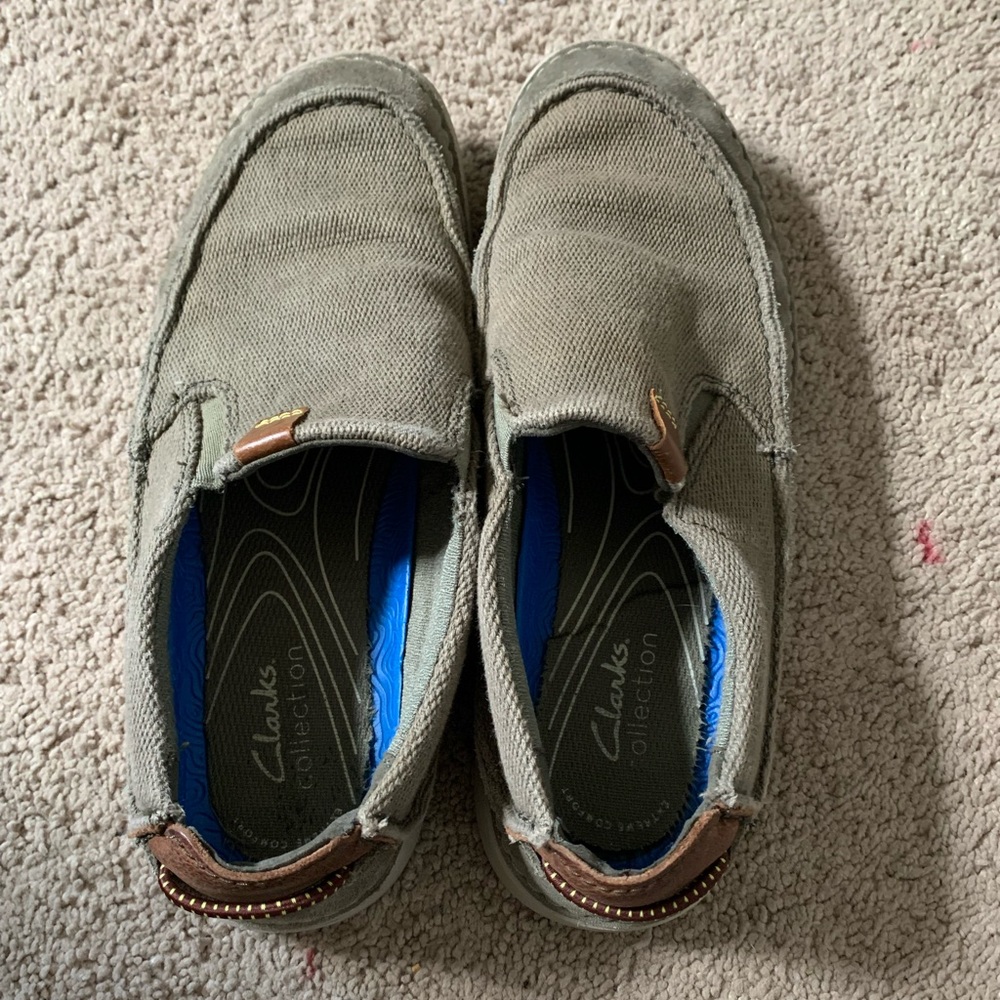 Clarks slip on shoes